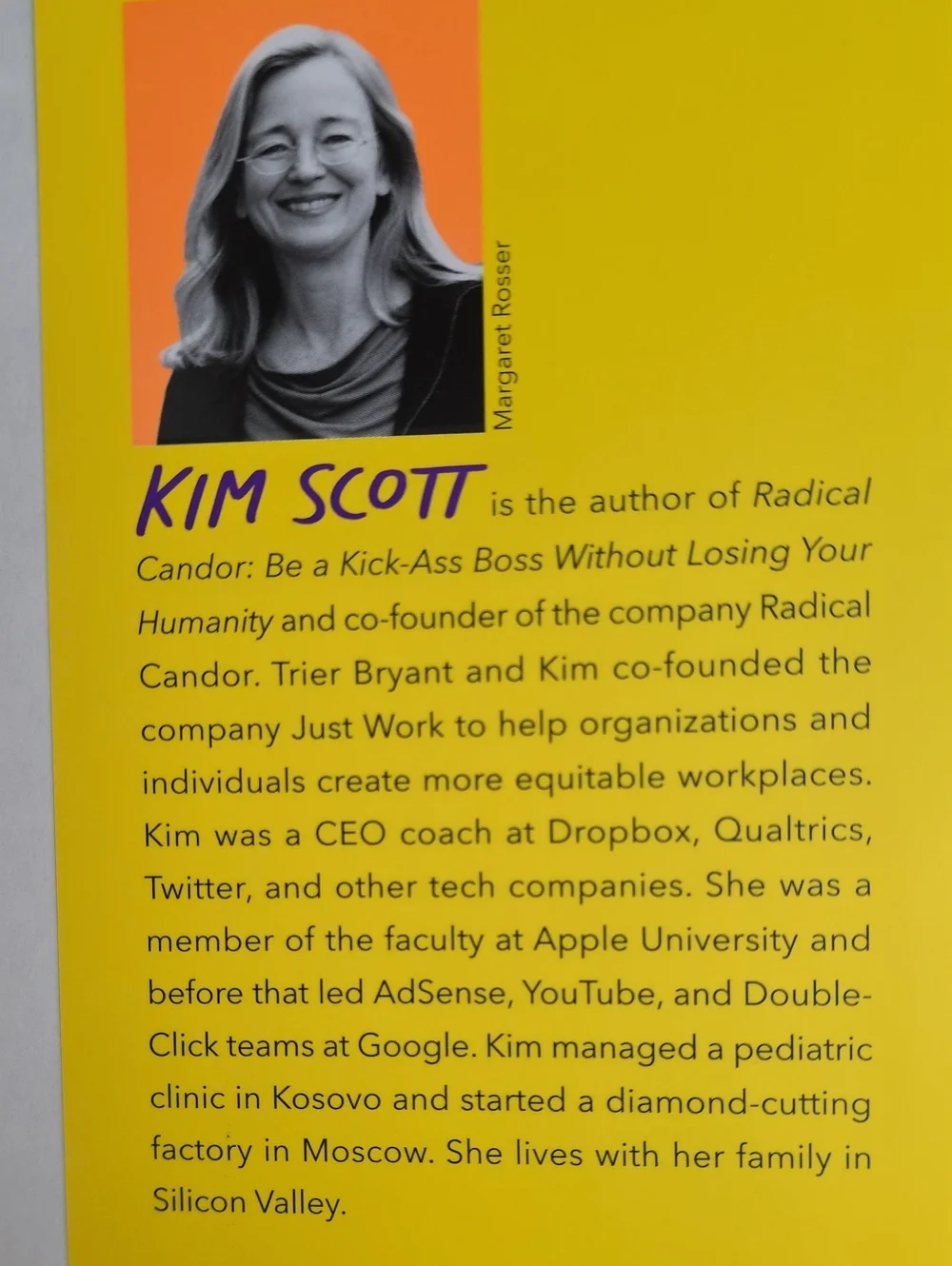 Just Work By Kim Scott Excellent Condition 366 Pages